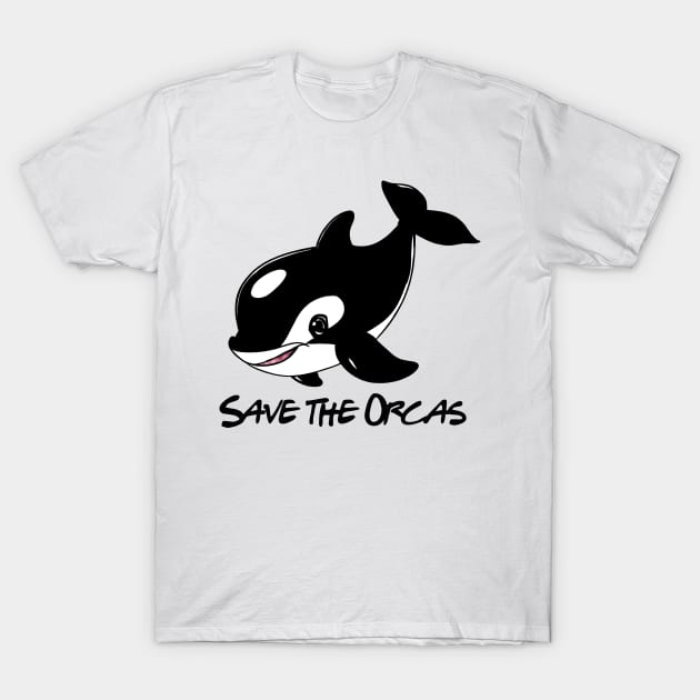 Save The Orcas T-Shirt by Cervezas del Zodiaco